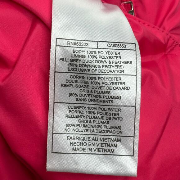 Nike Reversible Pink/Black Duck Down Puffer Vest Training Womens Large 12-14 L - Picture 7 of 12
